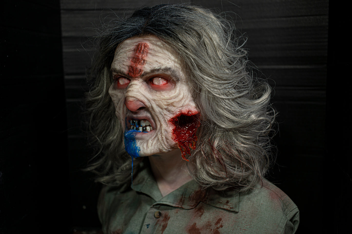 Cheryl (blue drool / wound variant) MADE TO ORDER