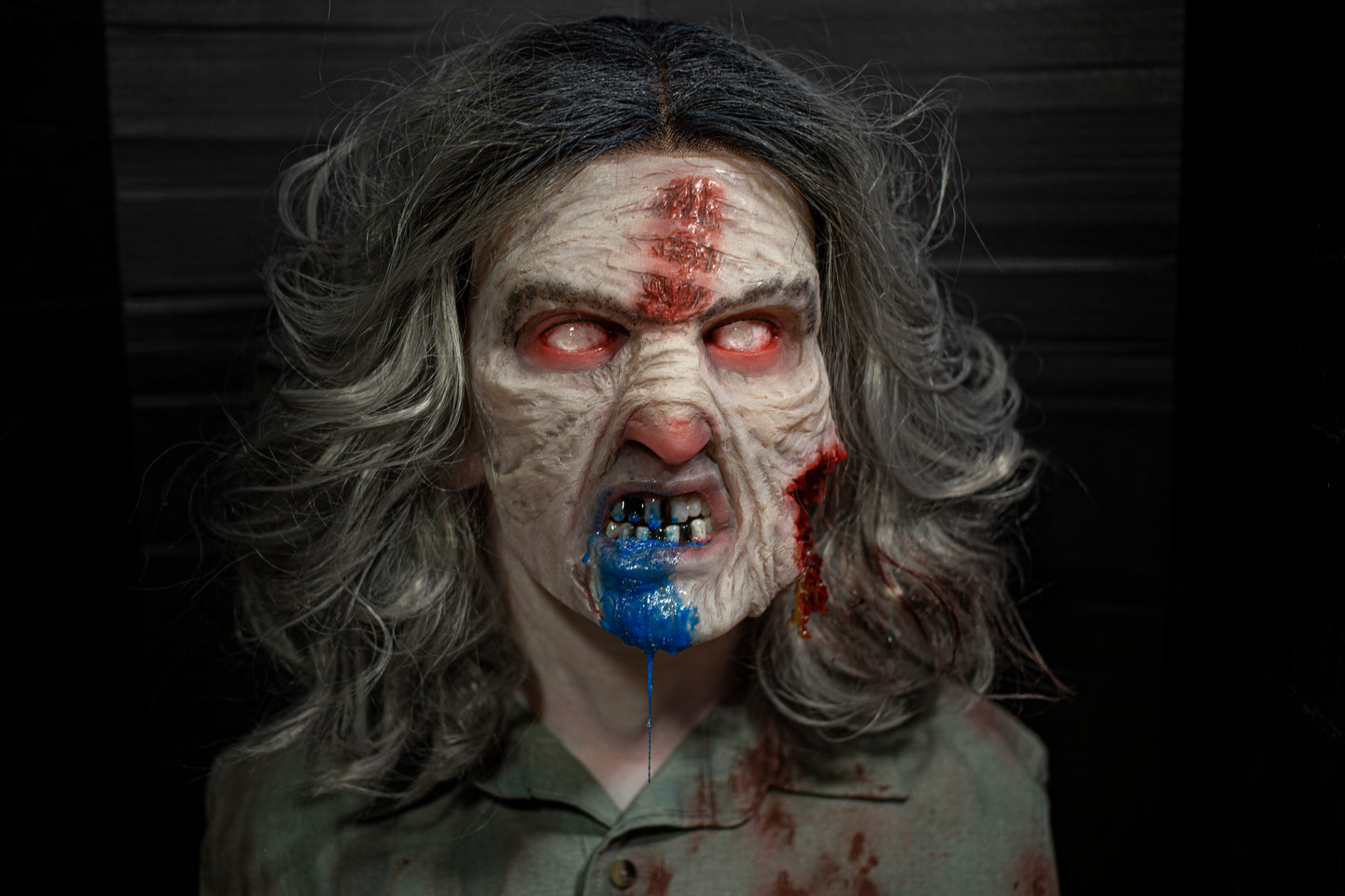 Cheryl (blue drool / wound variant) MADE TO ORDER
