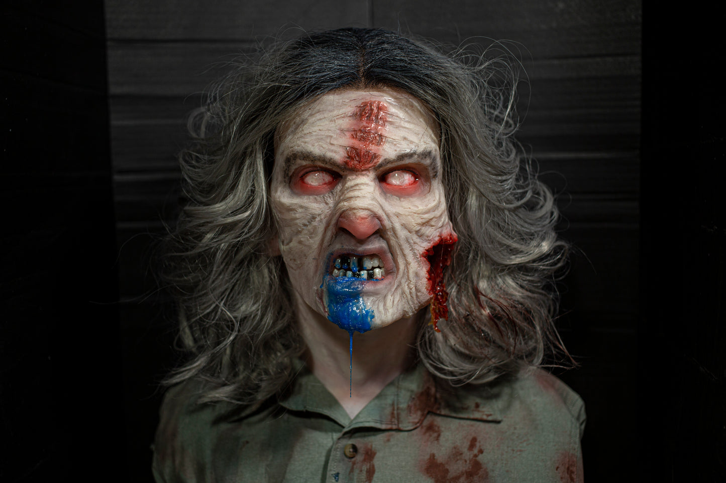 Cheryl (blue drool / wound variant) MADE TO ORDER