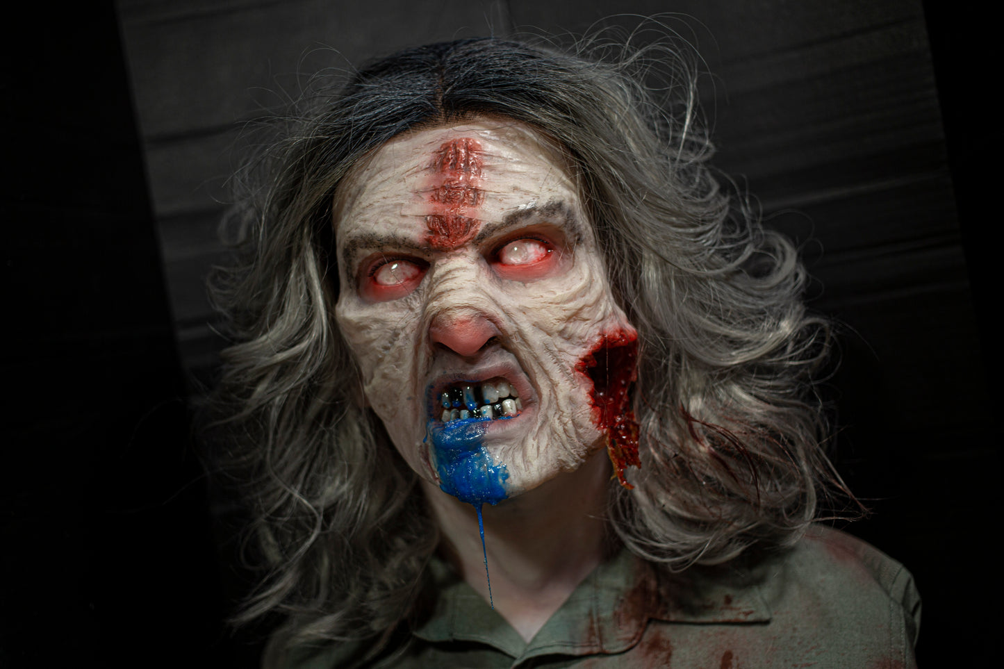 Cheryl (blue drool / wound variant) MADE TO ORDER